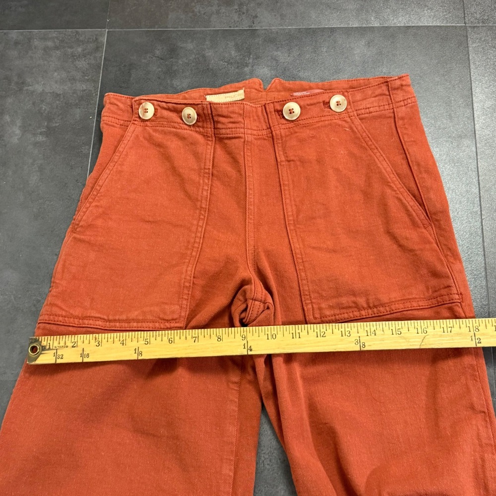 Pilcro and the Letterpress The Kit Wide Leg High Rise Utility Style Pants 27 - Picture 9 of 13
